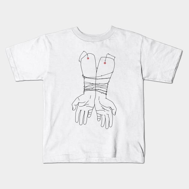 Depression and the life Kids T-Shirt by cuadrado